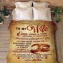 To My Wife I Love You Forever And Always Customized Blanket, Couple Gifts, Gift For Anniversary, Birthday, Valentine's Day, Gift For Wife