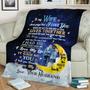To My Wife I Love You to The Moon And Back Blanket, Mother's Day Gifts, Christmas Gift For Wife, Anniversary Gift, Wife Blanket