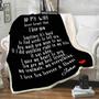 To My Wife Never Forget That I Love You Blanket, Couple Gifts, Custom Blanket, Gift For Anniversary, Birthday, Christmas, Gift For Her