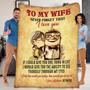 To My Wife Never Forget That I Love You customized Blanket, Blanket For Wife, Customized Couples Gift, Gift For Her, Gift For Anniversary