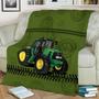 Tractor Blanket, Fleece Blankets, Tractor Daddy blanket gifts, Christmas gifts for grandpa, tractor's birthday, blanket for tractor