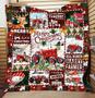 Tractor Christmas Blankets, Farmer blanket, Blanket for farmer, tractor for daddy, farming truck for boy, grandpa gifts, family farmer gifts