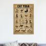 Cat Yoga Poster Artwork Wall Art Poster Canvas Prints for Home Office Living Room Decorations Canvas
