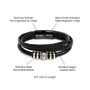 To Dad Leather Bracelet Gift From Daughter With Heartfelt Message Card