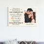 You Complete Me Custom Photo Wedding Anniversary Canvas | Gift For Couple Canvas | Personalized Wedding Anniversary Canvas