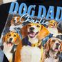 Personalized Photo Upload Dog Men's Vintage Bootleg T Shirt Custom Bootleg Rap Tee