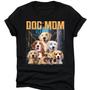 Personalized Photo Upload Dog Men's Vintage Bootleg T Shirt Custom Bootleg Rap Tee