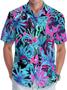 Bigfoot Men's Button Shirt, Sasquatch Unisex Hawaiian Shirt, American Monster Tropical