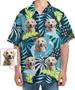 Custom Hawaiian Shirt with Face - Tropical Pet Custom Photos Hawaiian Shirts for Men- Mens Button Down Shirt
