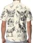 Farm Animal Button Shirt for Men, Animal Men's Hawaiian Shirt, Summer Unisex Shirt, Birthday Gifts for Men