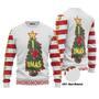 3D Grinch I Love Christmas Ugly Sweater