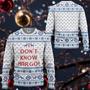 3D I Dont Know Margo National Lampoons Christmas Ugly Sweater