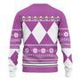 3D Mighty Morphin Pink Power Rangers Ugly Sweater