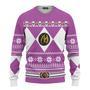 3D Mighty Morphin Pink Power Rangers Ugly Sweater - Gift For Christmas