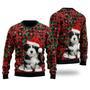 All I Want For Is A Bichon Havanese Dog Pattern Ugly Christmas Sweater