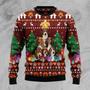 Animal Basset Hound Pine Tree Ugly Christmas Sweater