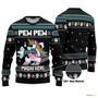 Animal Unicorn Pew Pew Ugly Christmas Sweater