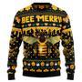 Bee Merry Ugly Christmas Sweater For Men And Women