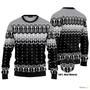 Black And White Skeleton Ugly Christmas Sweater