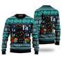 Black Cat Falalala Ugly Christmas Sweater For Men & Women