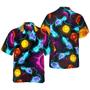 Bowling Hawaiian Shirt - Bowling Space Color Aloha Hawaiian Shirt For Summer, Colorful Hawaiian Shirt For Men Women, Friend, Bowling Lovers
