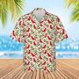 Cardinal Aloha Hawaiian Shirt - Cardinal Winter Pattern Hawaiian Shirt, Red Berries Pattern Hawaiian Shirt For Men & Women, Cardinal Lover