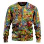 Cat Beautiful Colorfull Painting Ugly Christmas Sweaters
