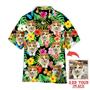 Cat Hawaiian Shirt Custom Photo, Lovely Cat Sitting On Flower Tropical Personalized Hawaiian Shirt - Perfect Gift For Cat Lovers, Family, Friends