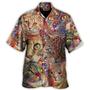 Cat Lover Aloha Shirt - Cat Art Lover, Funny Cat Colorful Hawaiian Shirt For Men And Women, Perfect Gifts For Cat Mom, Cat Dad, Friends, Family