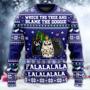 Cat Wreck The Tree Meowy Style Ugly Christmas Sweater