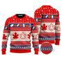 Christmas Canada Maple Leaf Ugly Christmas Sweater For Men & Women