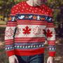 Christmas Canada Maple Leaf Ugly Christmas Sweater