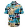 Cow Hawaiian Shirt, Dairy Cow Palm Summer Vacation Aloha Shirt For Men Women - Perfect Gift For Cow Lovers, Husband, Boyfriend, Friend, Family, Wife