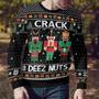 Crack Deez Nuts Nutcracker Ugly Christmas Sweater