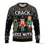 Crack Deez Nuts Nutcracker Ugly Christmas Sweater