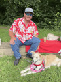 Custom Dog Face Aloha Hawaiian Shirts With Dog Face - Leaves Flowers Pattern Red Color Aloha Shirt - Personalized Hawaiian Shirts & Tops For Men Women