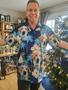 Custom Pet Dog Hawaiian shirt - Custom Photo Blue Palm Tree Pattern Personalized Hawaiian Shirt - Perfect Gift For Animal Lovers, Friend, Family