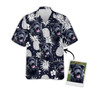 Custom Pet Dog Hawaiian Shirt - Custom Photo Pineapple Pattern Dark Navy Personalized Hawaiian Shirt - Perfect Gift For Animal Lovers, Friend, Family