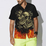 Darts Hawaiian Shirt Flame Skull, In Dart We Trust Play Hard, Colorful Summer Aloha Shirt For Men Women, Perfect Gift For Friend, Family, Husband