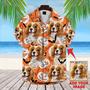 Dog Custom Hawaiian Shirt - Custom Photo Pet Pumpkin Pattern Personalized Hawaiian Shirt - Perfect Gift For Dog Lovers, Friend, Family