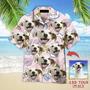 Dog Hawaiian Shirt Custom Photo, Dog On Pink Background Personalized Hawaiian Shirt - Perfect Gift For Dog Lovers, Family, Friends