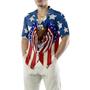 Eagle US Flag Hawaiian Shirt, Land Of The Free Because Of The Brave Hawaiian Shirt - Perfect Gift For Lover, Friend, Family