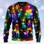 Family Happy Love Tree Neon Light Style Ugly Christmas Sweaters