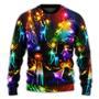 Family Happy Love Tree Neon Light Style Ugly Christmas Sweaters