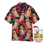Golden Retriever Hawaiian Shirt Custom Photo, Palm Tree Island Personalized Hawaiian Shirt - Perfect Gift For Dog Lovers, Family, Friends