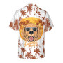 Golden Retriever Hawaiian Shirt, Golden Retriever Summer Pradise, Tropical Palm Aloha Shirt For Men - Perfect Gift For Golden Retriever Lovers