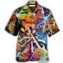 Guitar Aloha Hawaiian Shirt For Summer, The World Would Be A Concert Guitar Hawaiian Shirts Outfit For Men Women, Music Guitar Lovers