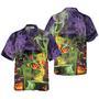 Halloween Hawaiian Shirt, Fright Night Witch Hour Halloween Hawaiian Shirt, Black Cat Hawaiian Shirt - Perfect Gift For Lover, Friend, Family