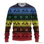 Hobby Rainbow Deer LGBT Ugly Christmas Sweater