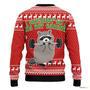 I Workout So I Can Eat Garbage Raccoon Ugly Christmas Sweater